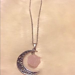 Hand made moon 🌙 and stone necklace